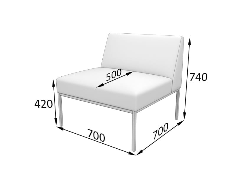 Астро Секция 1-местная (700 х 700 х 740)