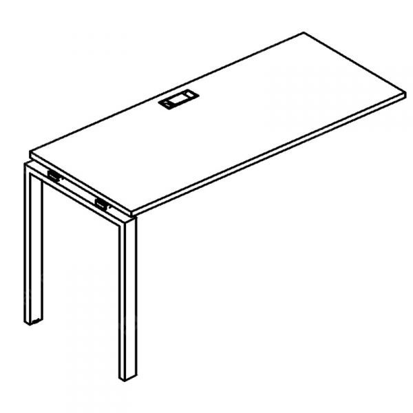 A4 1 005-1 Секция стола рабочей станции на м/к UNO (160x60x75)