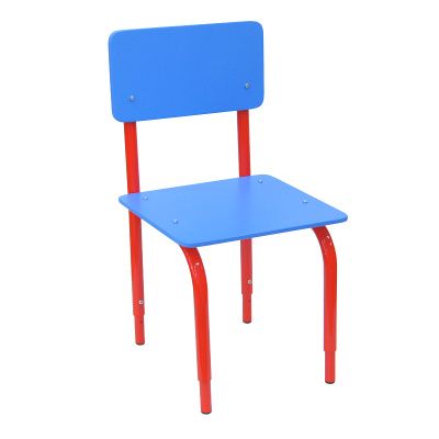 РК2.144 Стул детский на м/к регулируемый (каркас красный/синий)