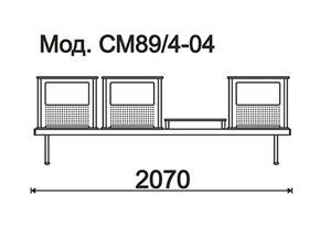 КФ Эмигрант+  трехместная секция 207х78х60 см