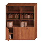 ИСП53 Шкаф комбинированный высокий (стекло + стекло) 175х46х203 