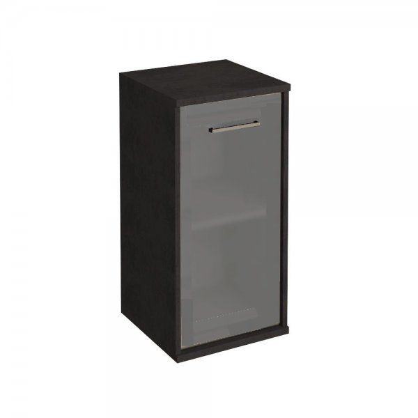 KSU3.2R/L Шкаф низкий узкий правый/левый (1 низкая дверь стекло)  (400х430х2060)