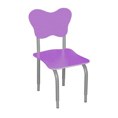 РК2 Стул детский на м/к регулируемый фигурный Фиолетовый