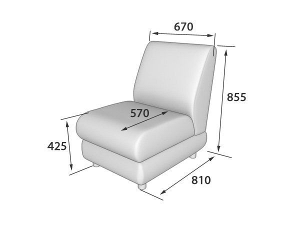 Матрикс Секция 1-местная (660*800*855)