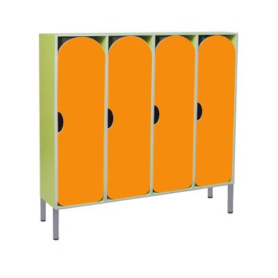 РК ШР-77 ШКАФ ДЕТСКИЙ (ЛДСП и МДФ) НА МЕТАЛЛОКАРКАСЕ С РЕШЕТКОЙ