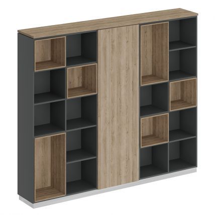 СИ304 Speech Шкаф кобинированный (открытый-одежда узкий-открытый) 240,4x40x203.4