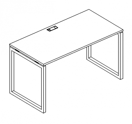 А4 4 025 Стол письменный м/к QUATTRO 160x80x75