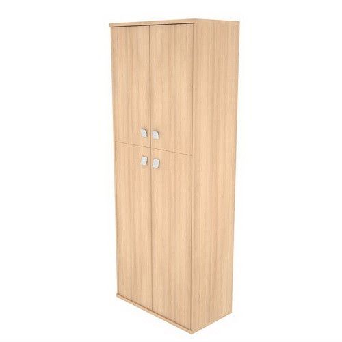 Л.СТ-1.3 Шкаф высокий широкий 2 низкие двери ЛДСП, 2 средние двери ЛДСП(778*410**1975)