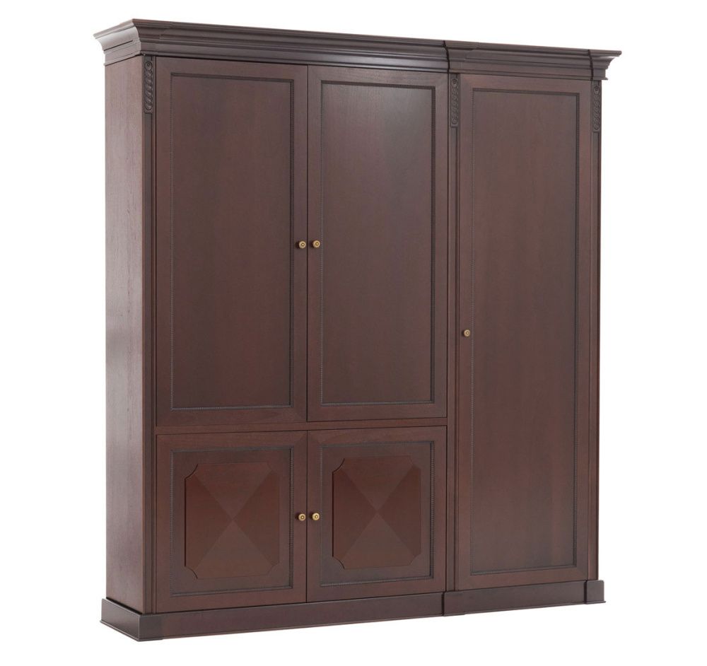 D106 511.504/601.602 Шкаф 4 двери + гардероб 221x50xh234