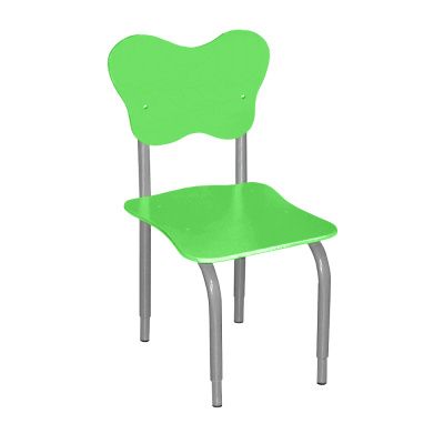 РК2 Стул детский на м/к регулируемый фигурный Зелёный