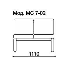 КФ Тулон  двухместная секция 110х84х77 см