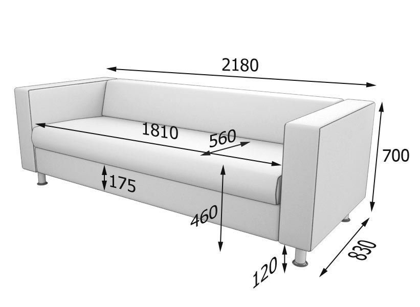 Алекто Диван 4-местный (2180 х 830 х 700)