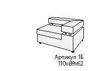 ПРАГА Диван 1Б 110*89*62 Экокожа