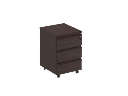 МК213 Тумба выкатная 3-ящичная с центральным замком (45х51х66)