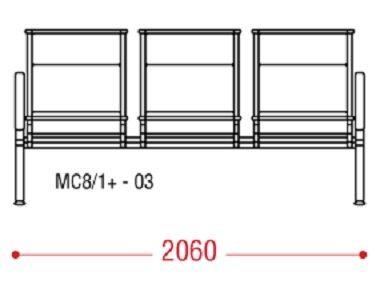 КФ AERO+2П трехместная секция 206х92х67 см