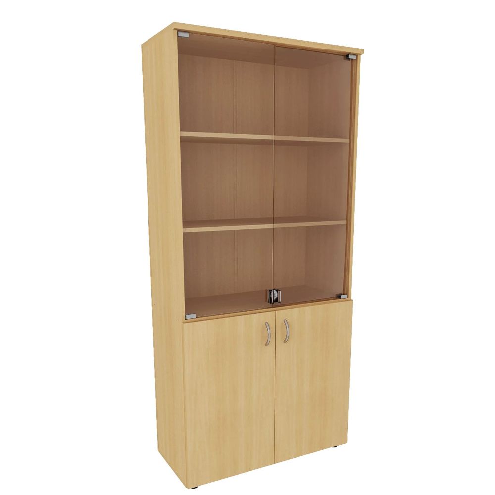 "Бюджет" Шкаф широкий со стеклом (850*450*2010)