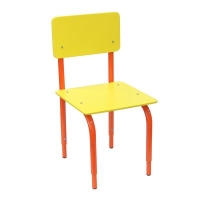 РК2.155 Стул детский на м/к регулируемый (каркас оранжевый/жёлтый)