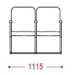 КФ Рим2 двухместная секция 111.5х89х66