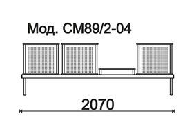 КФ Эмигрант  трехместная секция 207х78х60 см