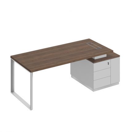 БР106 Bravo Стол руководителя на опорной тумбе (левый/правый) 218x90x75