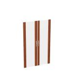 КН4.5.1 лак Дверь средняя, стекло в рамке МДФ (тонир. 1 шт) (1140х396)