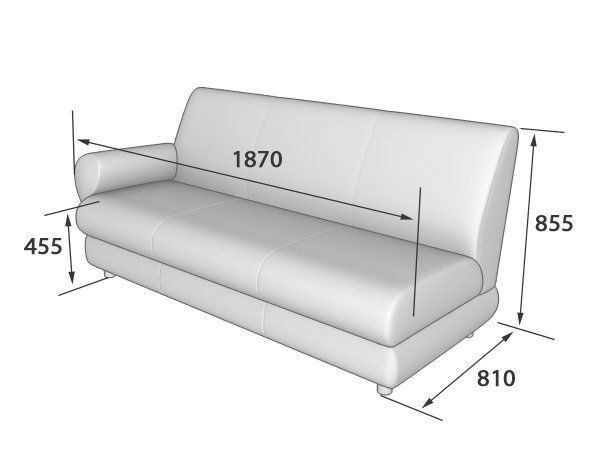 Матрикс Секция 3-местная с правым подлокотником (1860*800*855)