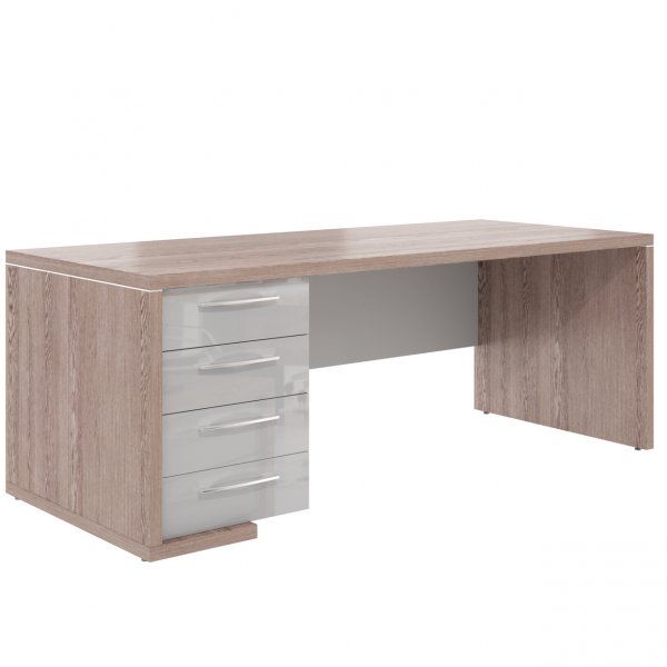 AS1.2L Стол руководителя с тумбой левый 180x85x75