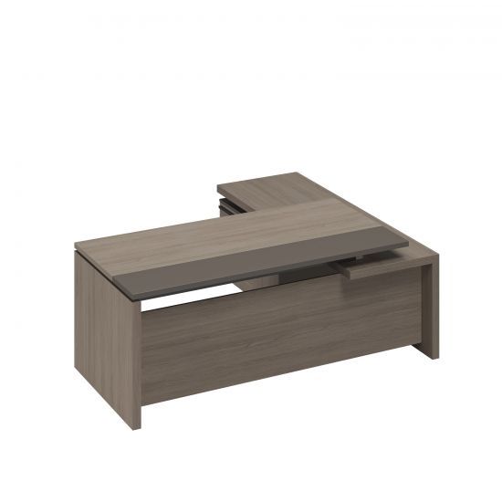 РС 125 Стол руководителя с брифинг-приставкой боковой левый (202x180x76)