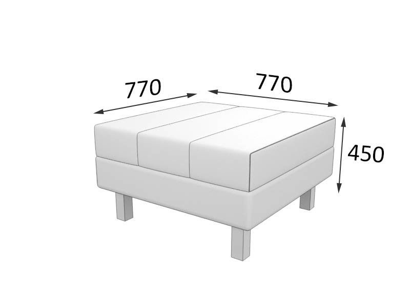 Флагман  Банкетка (770 х 770 х 450)