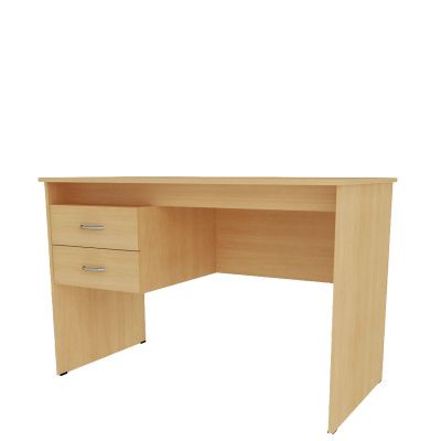 "Бюджет" Стол однотумбовый, 2 ящика (1200*600*760)