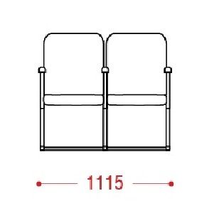 КФ Рим1М двухместная секция 111.5х90х65