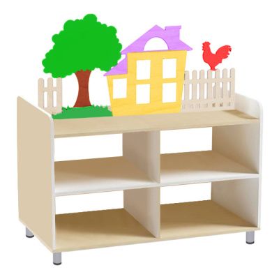 РК Тумба для игрушек и пособий 5 двусторонняя на ножках 890х600х1000мм