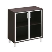 410-822 шкаф для документов две стеклянные двери с замком (90.2х45х93.9)