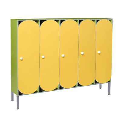 РК ШРР-24 ШКАФ ДЕТСКИЙ (ЛДСП и МДФ) НА МЕТАЛЛОКАРКАСЕ С РЕШЕТКОЙ