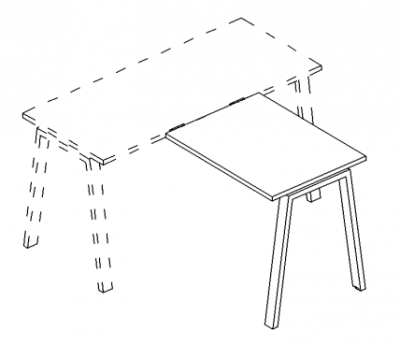 А4 3 071 Брифинг-приставка м/к TRE 80x60x75