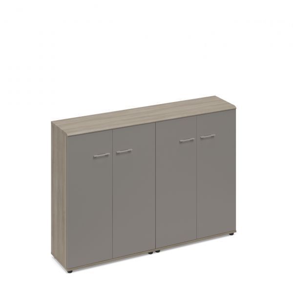 МР 9392 Шкаф средний комбинированный закрытый (топ МДФ) WOOD 180.3x40.8x127.4