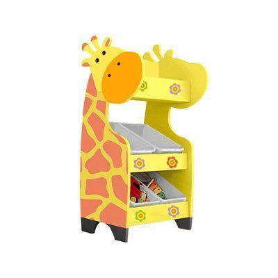 РК Стеллажная наклонная система хранения 25/22 с декорацией жёлтая (серия Жираф)