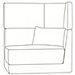 Элемент диван с 2-яр. спинкой слева от сидящего 1120*750*1390, экокожа