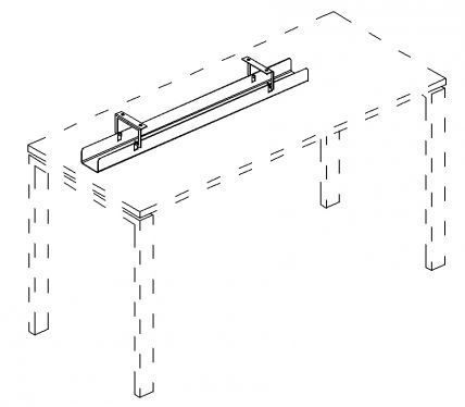 А4.724 Кабель-канал горизонтальный