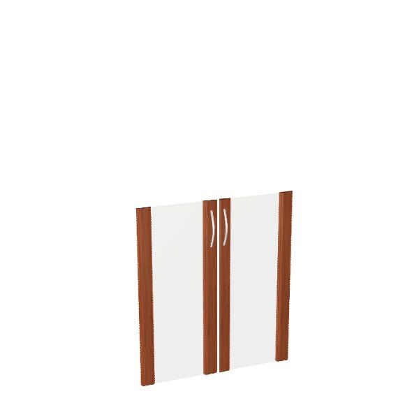 КН4.4.1 Дверь низкая, стекло в рамке МДФ (тонир. 1 шт) (763х396)