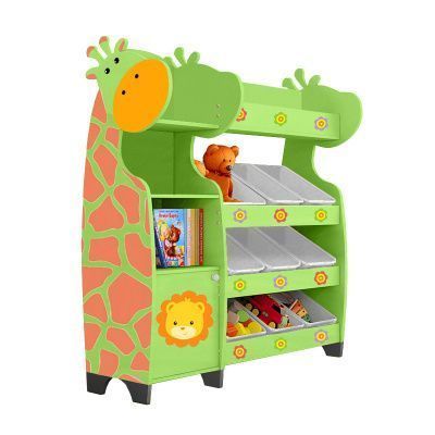 РК Стеллажная наклонная система хранения 25/12 с декорацией лайм (серия Жираф)