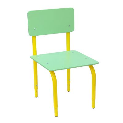 РК2.122 Стул детский на м/к регулируемый (каркас жёлтый/салатовый)
