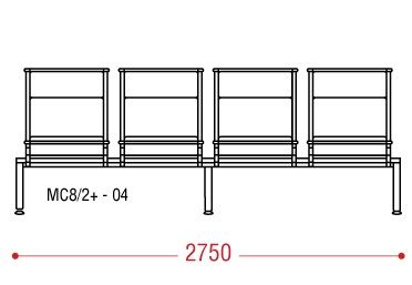 КФ AERO+БП четырехместная секция 275х92х67 см