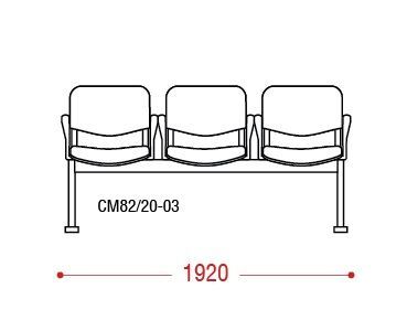 КФ Траст  трехместная секция 192х84х61 см