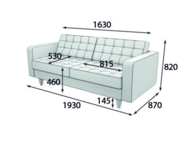 Космо Диван 3-местный (1920*870*820)