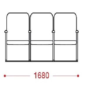 КФ Лондон трехместная секция 168х101х70