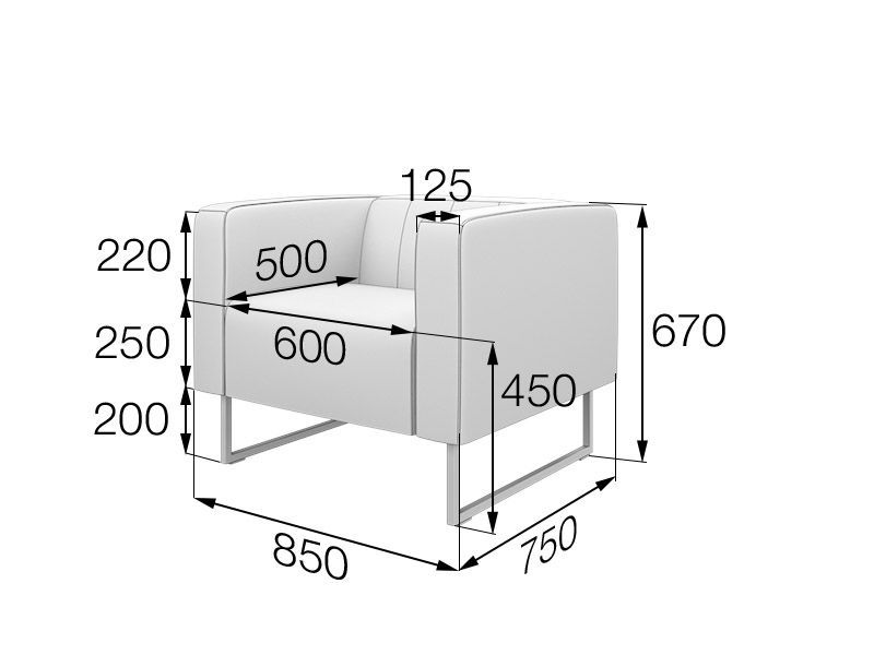 Кейс Кресло (850*750*670)