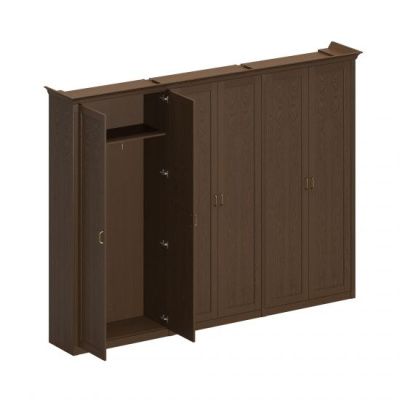 ПС 373 Шкаф комбинированный высокий (1 для одежды+2 для док-тов) 299.4x46.4x218.8