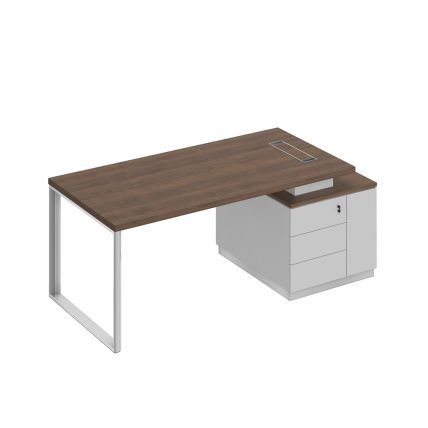 БР105 Bravo Стол руководителя на опорной тумбе (левый/правый) 198x90x75