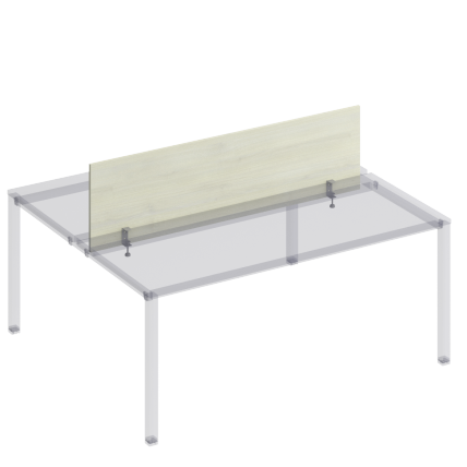 К849 Экран настольный фронтальный с кронштейнами для рабочей станции 180 на металлокаркасе КФ